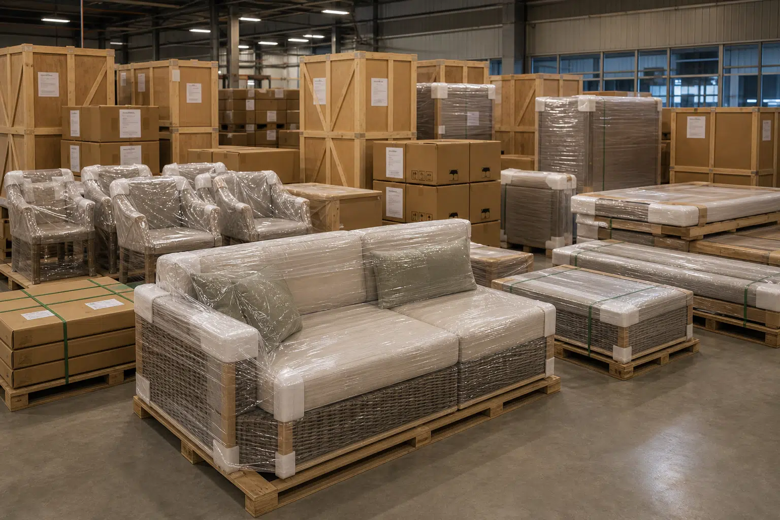 Villa furniture packing
