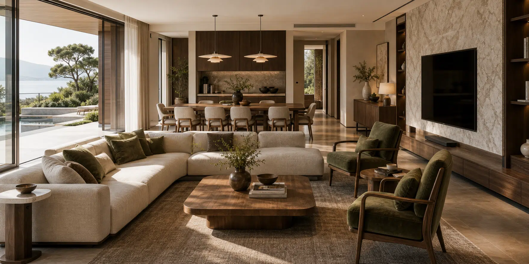Villa living and dining furniture