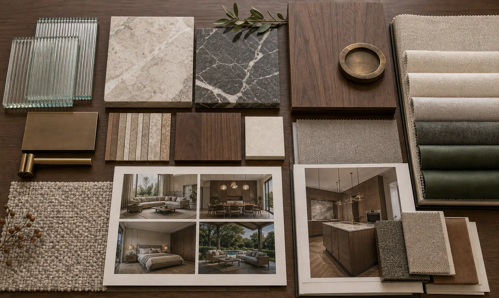 Villa furniture material coordination board